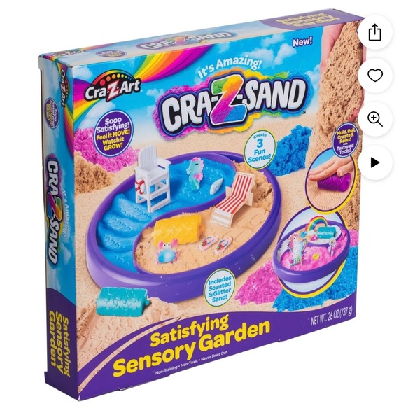 NEW IN Box Cra-Z-Sand Satisfying Sensory Garden - Includes Scented & Glitter San - Picture 3 of 4